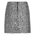 Bouclecc Sequin Mini Skirt - White Black