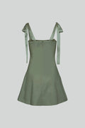 Ella Fitted Mini Dress - Sage