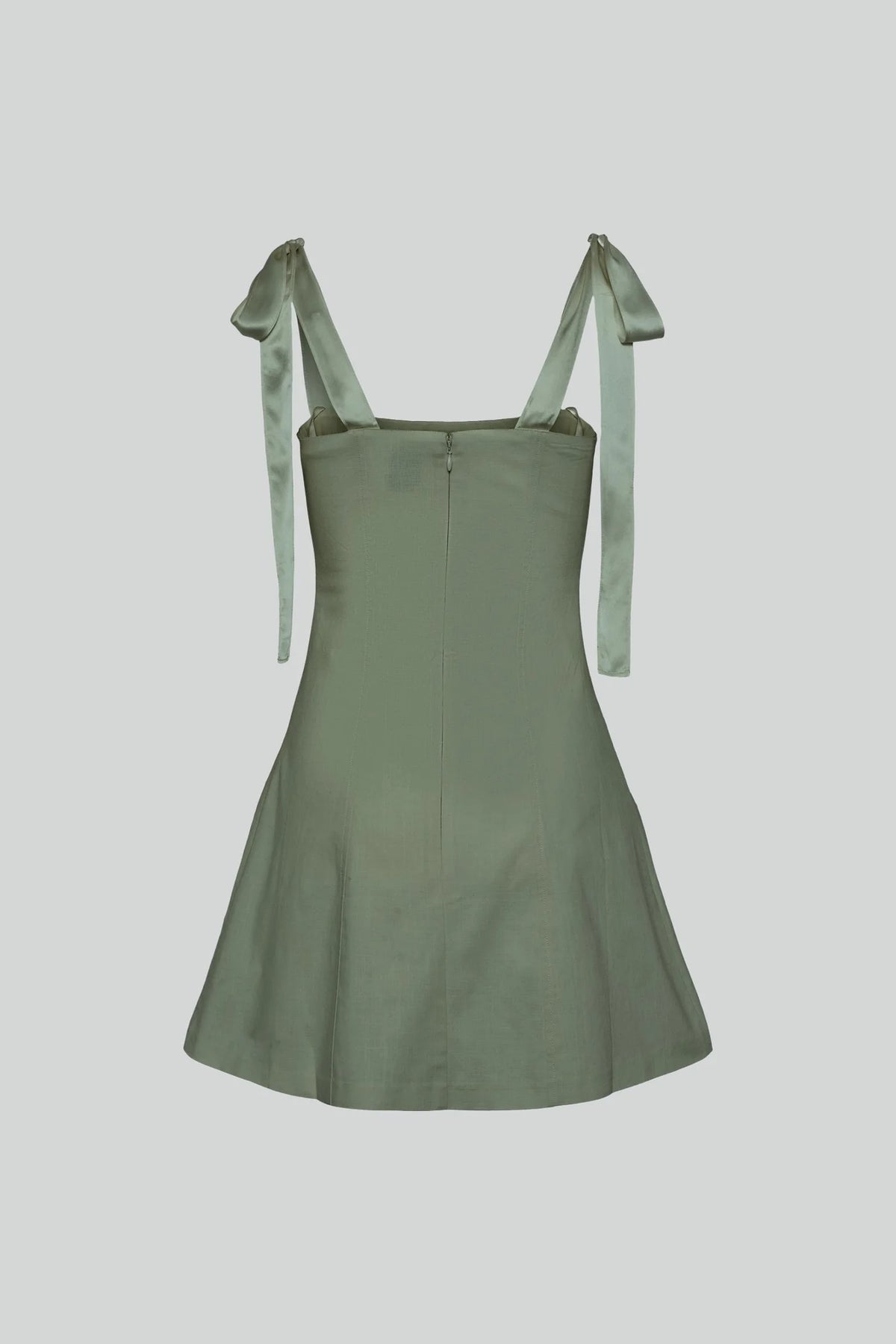 Ella Fitted Mini Dress - Sage