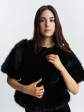 Mone Velour Top - Svart