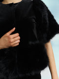 Mone Velour Top - Svart