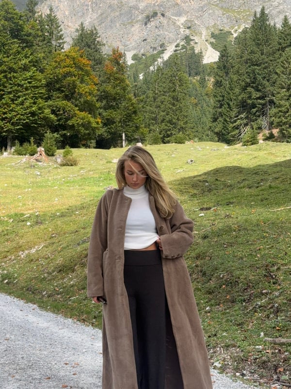 Emma Shearling Kappa - Mole Brown