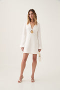 Bettina Pendant Mini Dress - Ivory