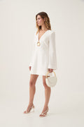 Bettina Pendant Mini Dress - Ivory