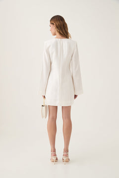 Bettina Pendant Mini Dress - Ivory
