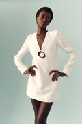 Bettina Pendant Mini Dress - Ivory