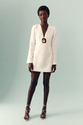 Bettina Pendant Mini Dress - Ivory