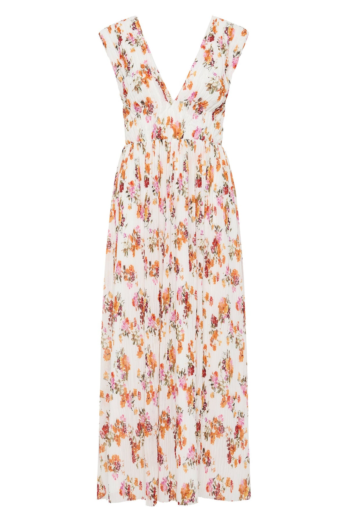 Becoming Bow Back Midi Dress - Flora Natura