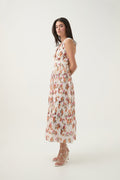 Becoming Bow Back Midi Dress - Flora Natura