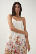 Boeri Border Print Midi Dress - Flora Natura