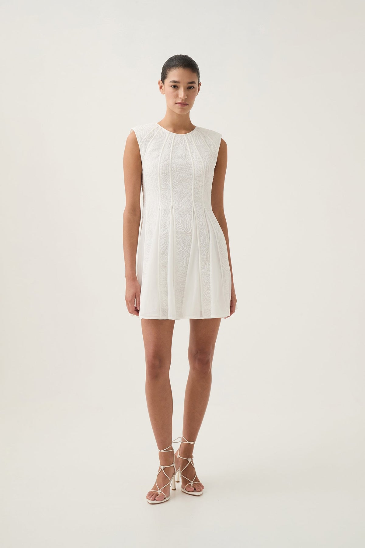 Soleil Lace Mini Dress - Ivory