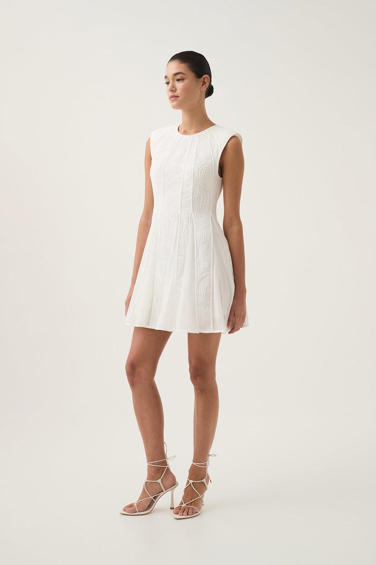 Soleil Lace Mini Dress - Ivory