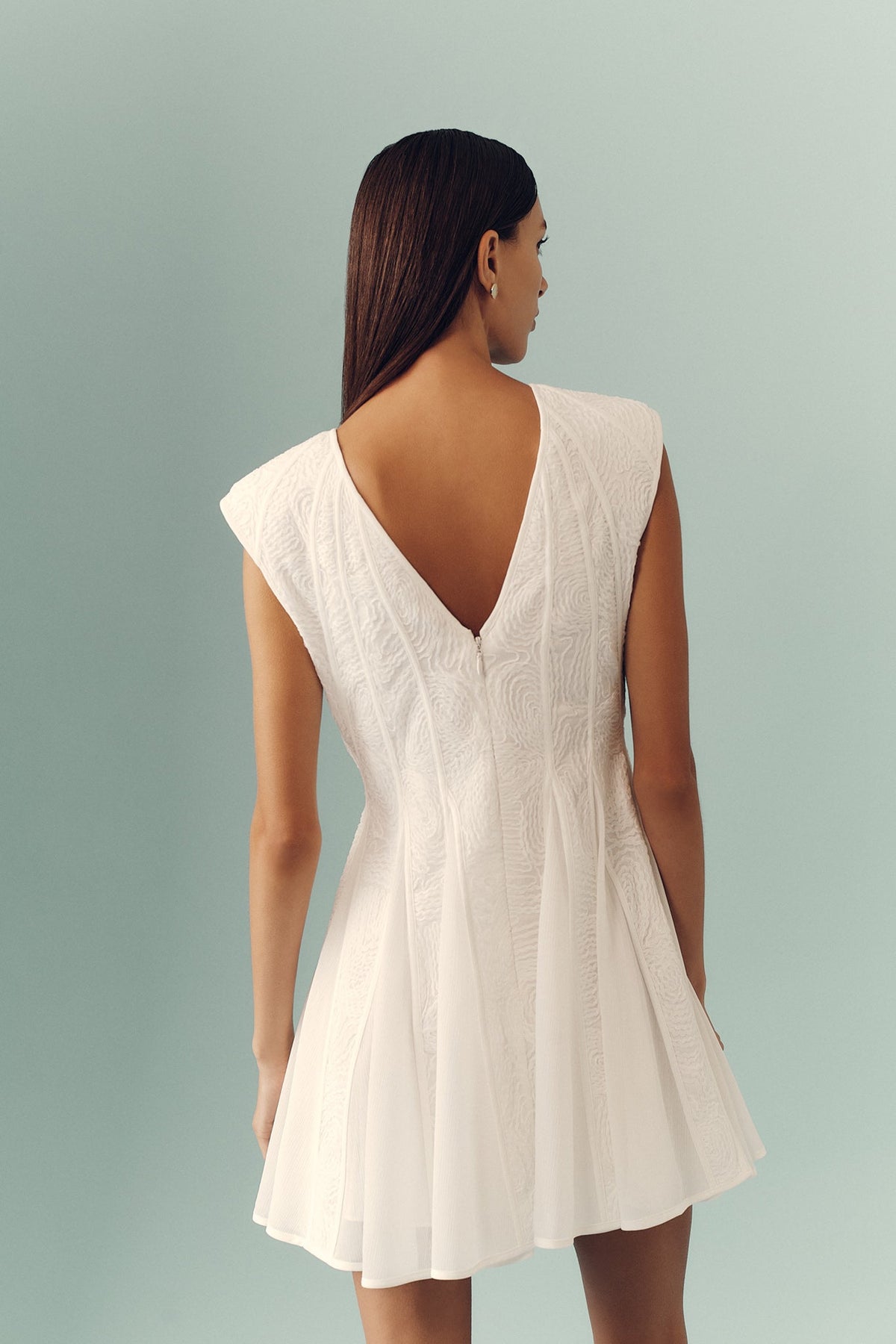 Soleil Lace Mini Dress - Ivory