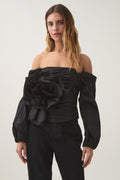 Parallels Spiral Top - Svart
