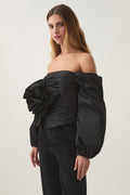 Parallels Spiral Top - Svart