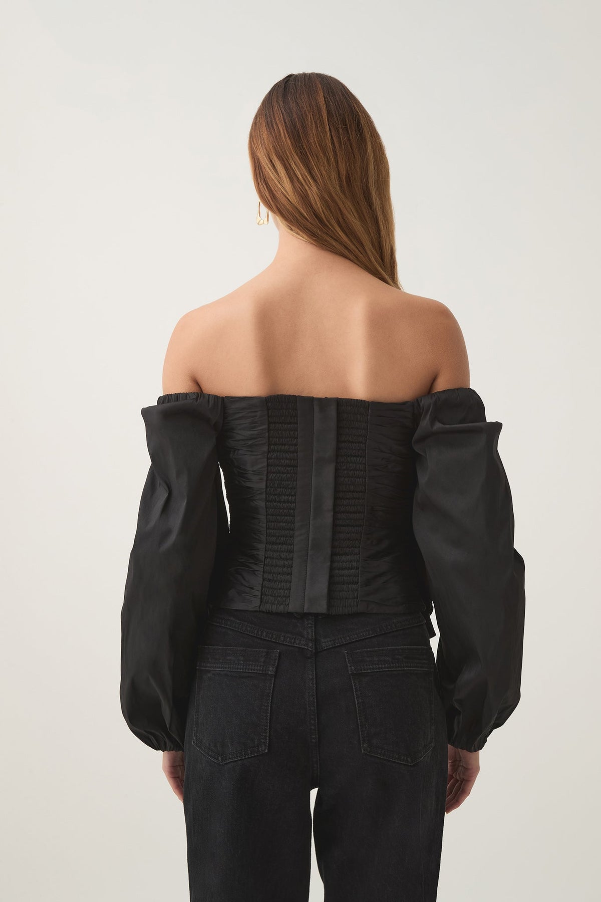 Parallels Spiral Top - Svart
