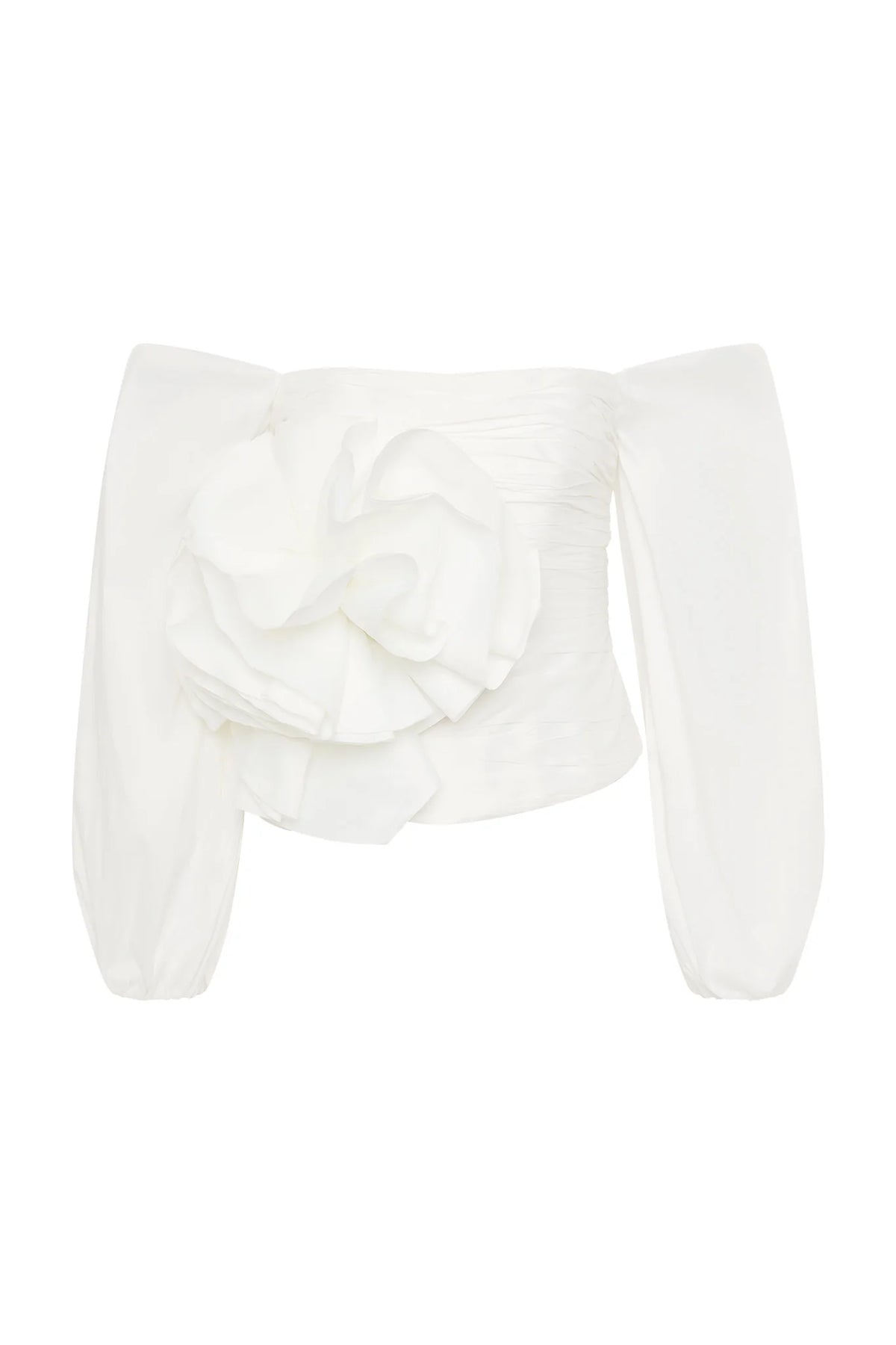 Parallels Spiral Top - Ivory
