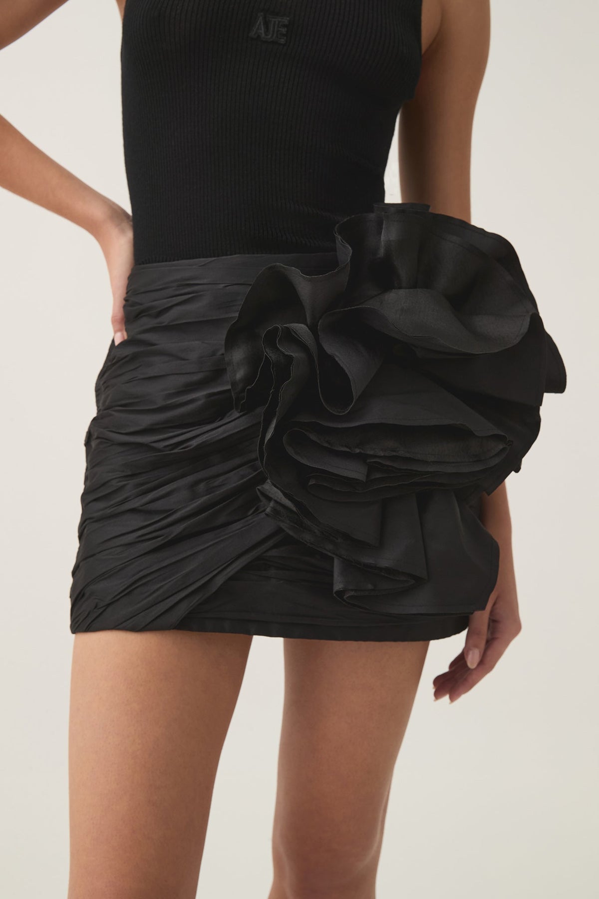 Potion Spiral Mini Skirt - Svart