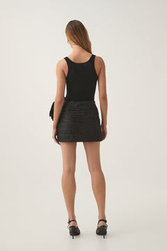 Potion Spiral Mini Skirt - Black