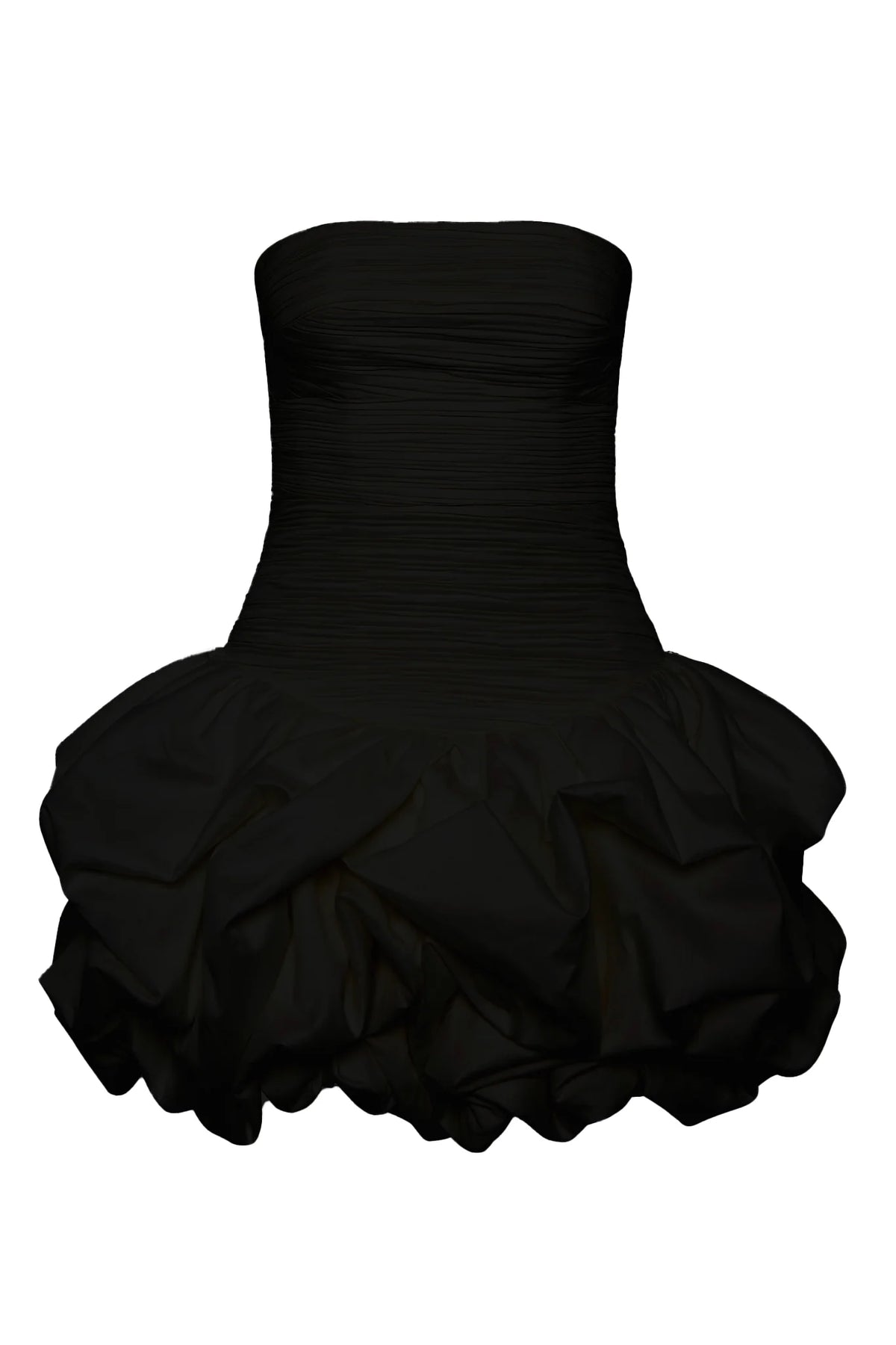Violette Bubble Hem Mini Dress - Svart