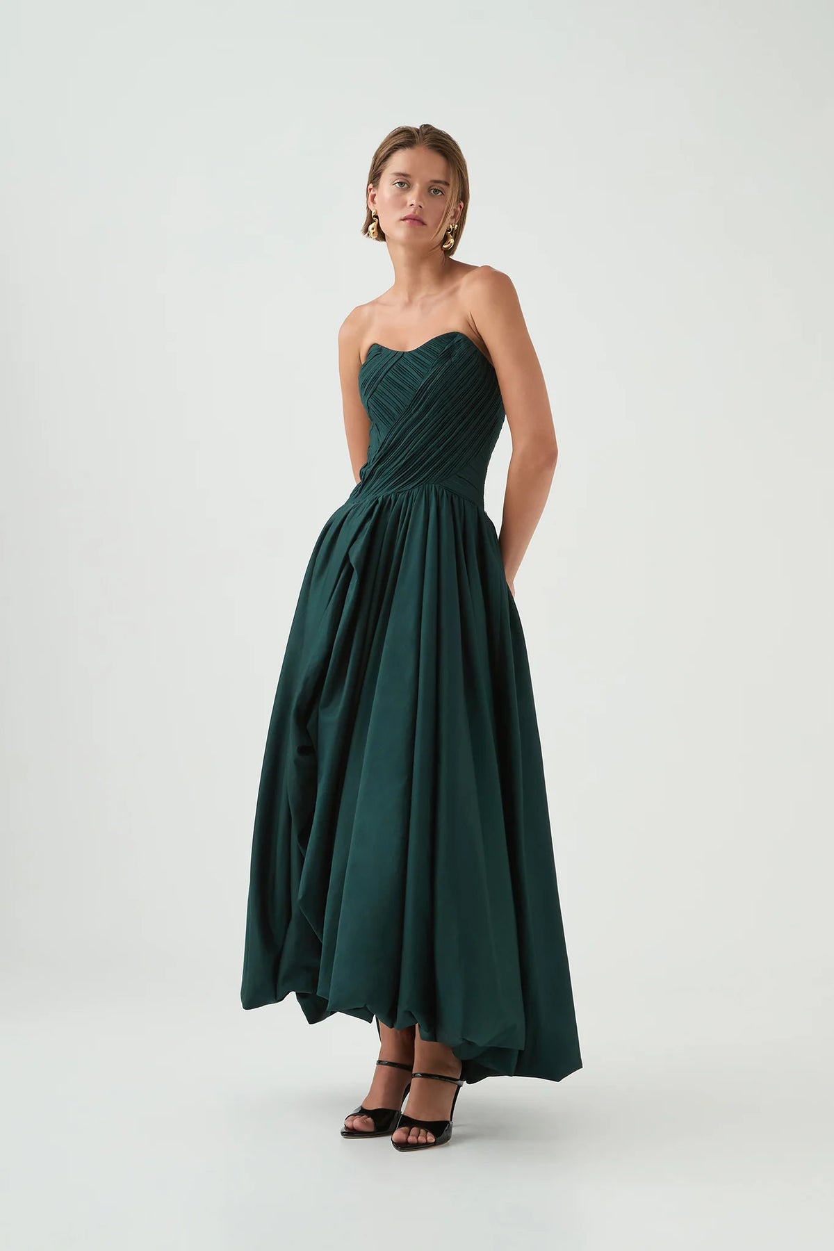 Spatial Maxi Dress - Bonsai Green