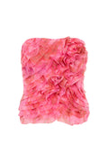 Charmed Rosette Ruffle Bustier - Misty Rose