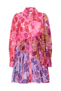 Vision Smock Mini Dress - Kaleidosco Pic Rose