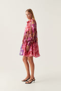 Vision Smock Mini Dress - Kaleidosco Pic Rose