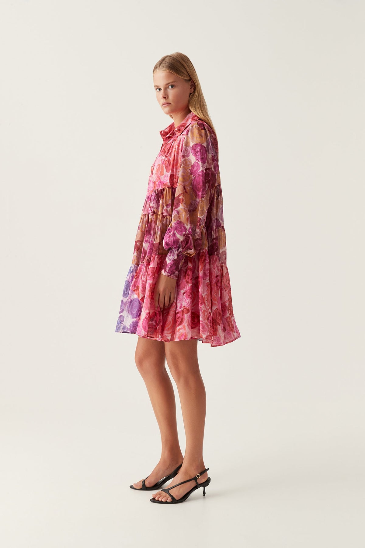 Vision Smock Mini Dress - Kaleidosco Pic Rose
