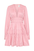 Fallingwater Ruched Mini Dress - Chalk Pink