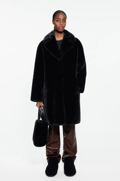 Camille Cocoon Coat - Black