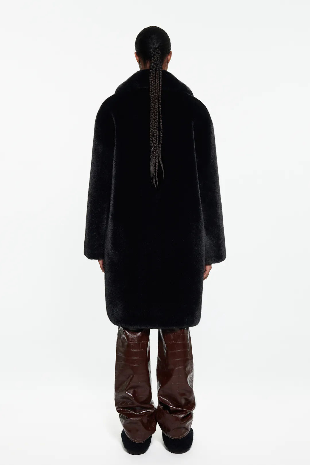 Camille Cocoon Coat - Black