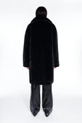 Camille Cocoon Coat - Black