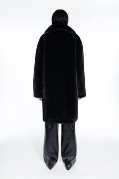Camille Cocoon Coat - Black