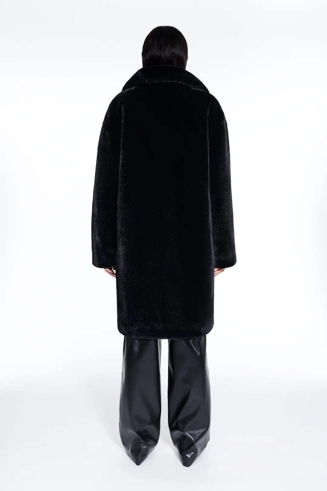 Camille Cocoon Coat - Black