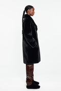 Camille Cocoon Coat - Black