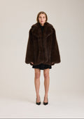 North Faux Fur Jacket - Brown