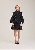 Aliah Garden Dress - Black Garden Art