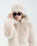 Alaska Faux Fur Headband - Beige