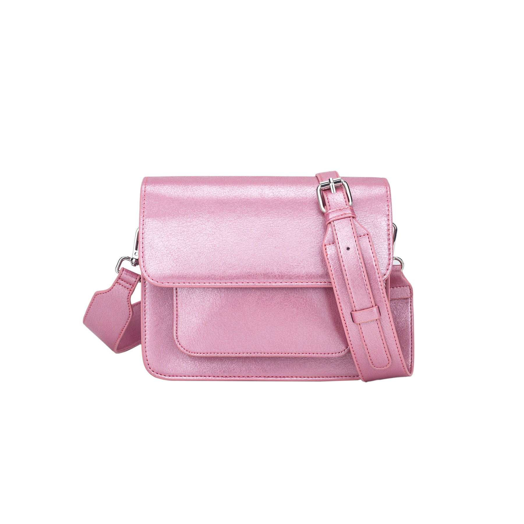 Cayman Pocket Shiny Structure - Rouge Pink