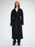Double Breasted Coat - Svart