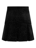 Sirina Stud Velour Skirt - Svart