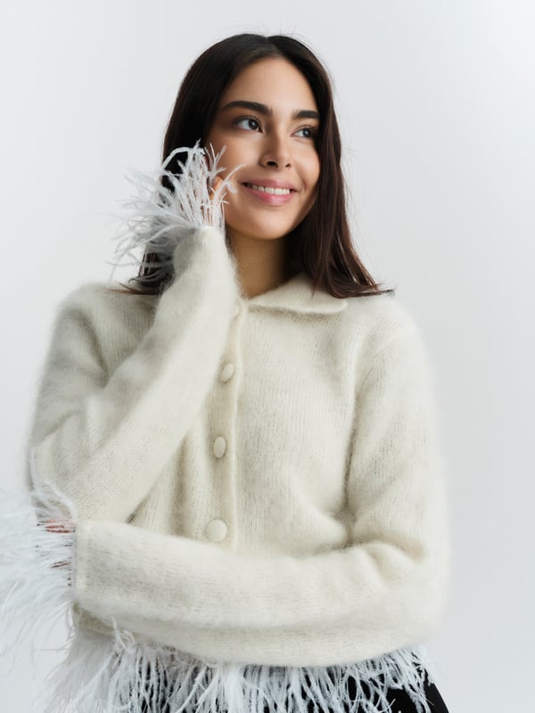 Chay Chunky Jacket - Bright White