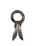 Dotted Flora Sia Scarf - Hot Fudge Brown