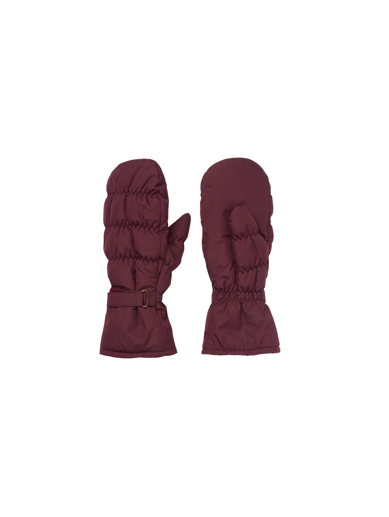 Padded Nylona Mitten - Burgundy