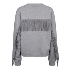 Studcc Fringe Sweat - Light Grey