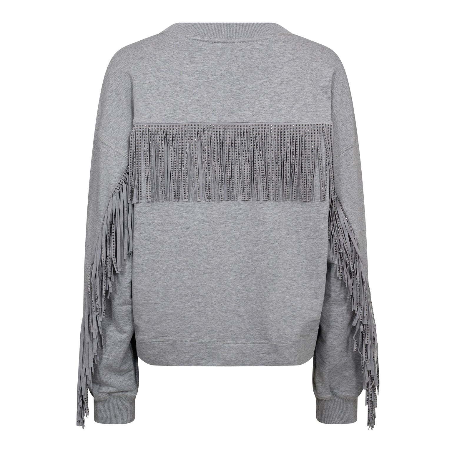 Studcc Fringe Sweat - Light Grey