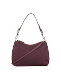 Suede Ginni Medi Bag - Fig Red