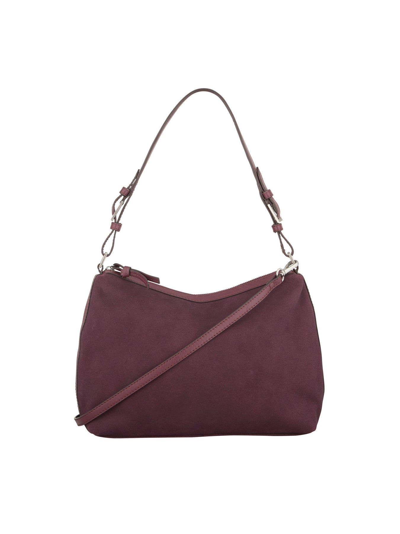 Suede Ginni Medi Bag - Fig Red