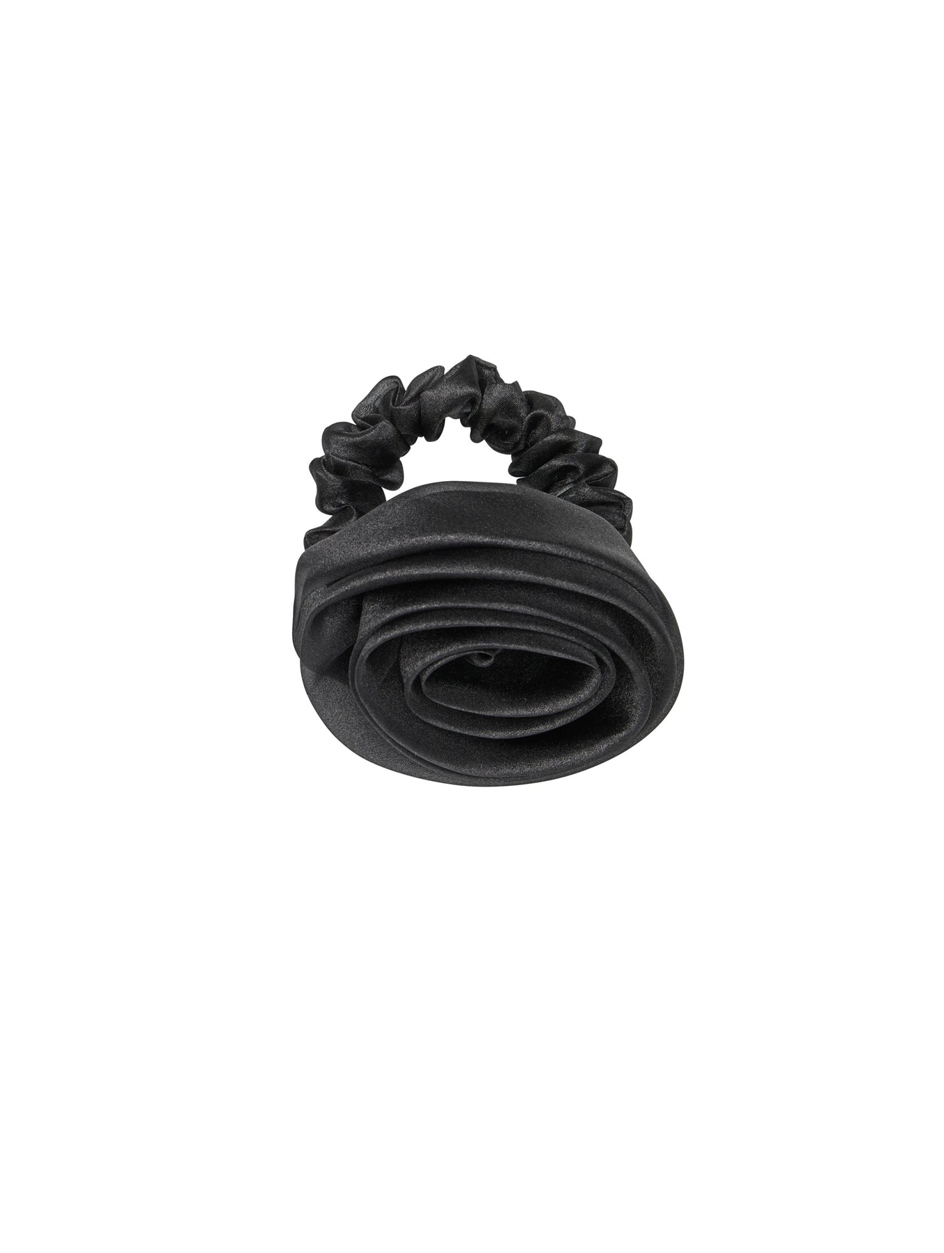 Organza Rosea Scrunchie - Svart